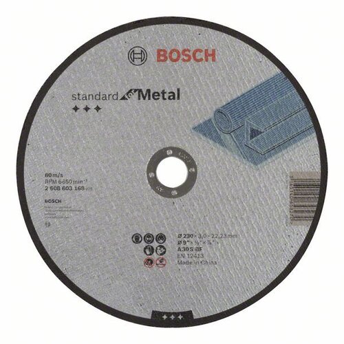 Bosch rezna ploča ravna Standard for Metal A 30 S BF, 230 mm, 22,23 mm, 3,0 mm - 2608603168 Cene