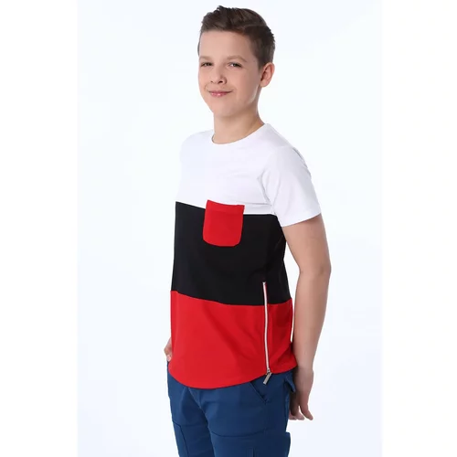 Fasardi Boys' tricolor t-shirt