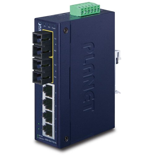 Assmann PLANET ISW-621TS15 network switch Unmanaged L2 Fast Ethernet (10 /100) Blue Cene