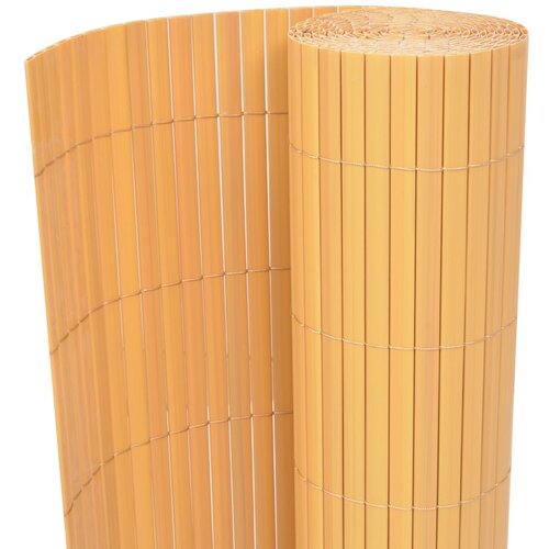 vidaXL dvostrana vrtna ograda PVC 90 x 300 cm žuta Cijene