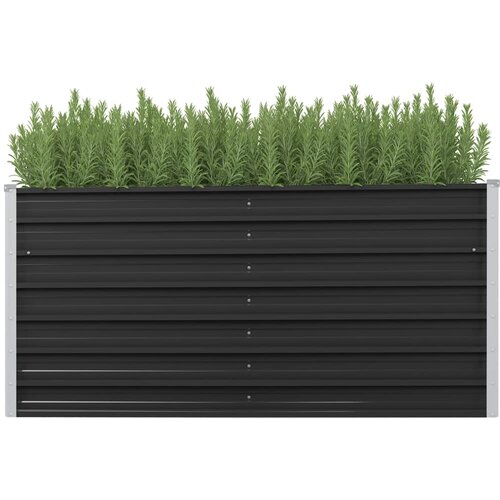 vidaXL Visoka greda antracitna 160x40x77 cm pocinkano jeklo Cene