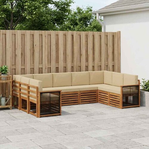  Set vanjskih sofa 7 kom. Prirodna Cijene