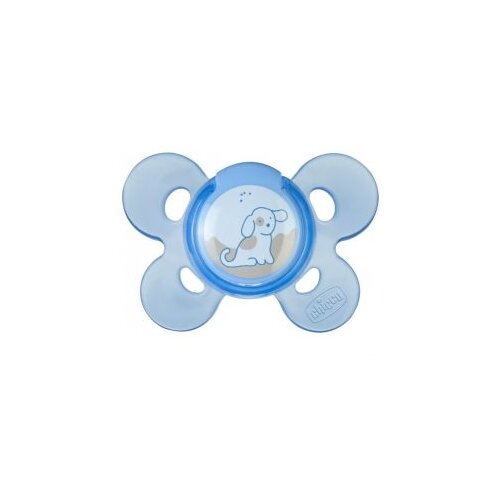 Chicco varalica fizio silikon 0-6m 1/1 0%bpa plava udobnost, plava Cene