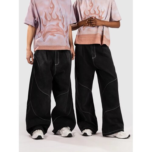 Jungles Jungles Denim Slant Pant Kavbojke washed black Cene