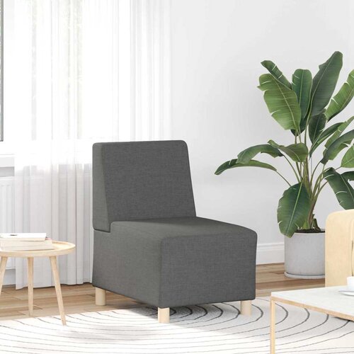  Modularna sofa bez naslona 3 pcs Tamno siva 55 x 74 x 82 cm Slike