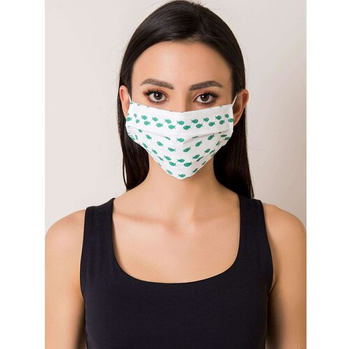 Fashion Hunters White and green reusable mask Cene