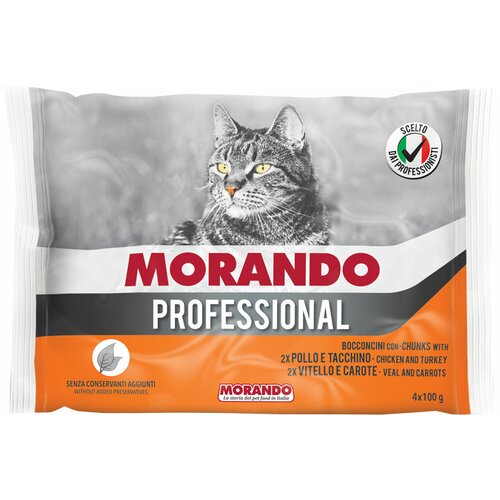 Morando hrana za mačke Multipack Adult - Živina, teletina i šargarepa 4x100g Cene