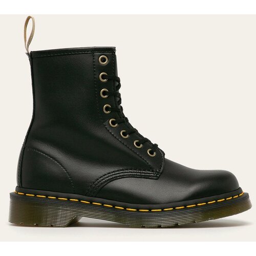 Dr. Martens Čizme Vegan 1460 za žene, boja: crna, ravni potplat Slike