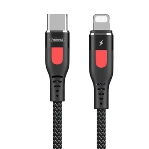 Remax Kabl USB Tip C - USB lighting Lesu PD 20W 1m crni Slike