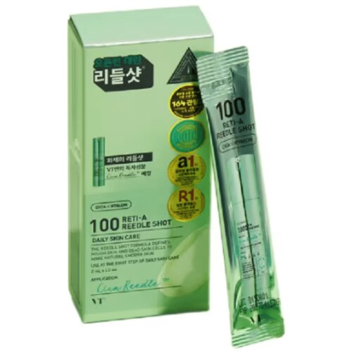 VT COSMETICS Serum za lice sa mikroiglicama Reti-A Reedle Shot 100 Stick Pouch, 2 ml, 10 komada Cene