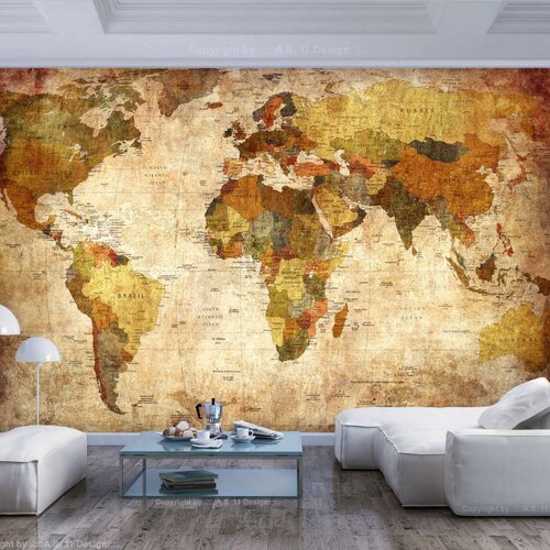  Samoljepljiva foto tapeta - Old World Map 392x280 Slike