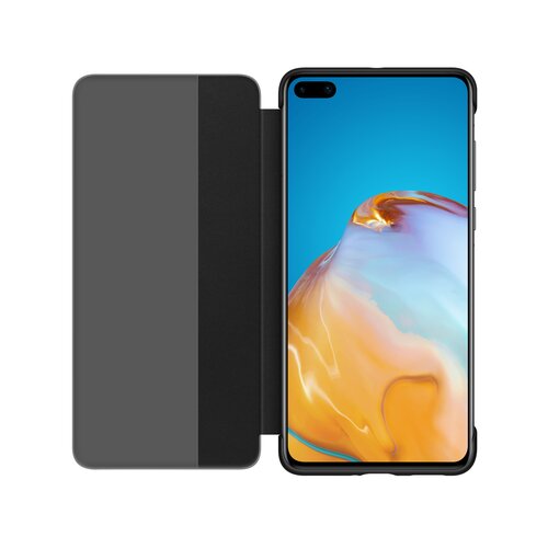 Huawei Original preklopna torbica smart view za p40 črna z okenčkom Slike
