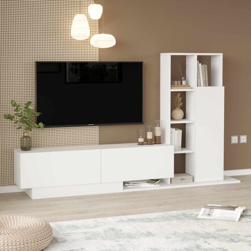 Hanah home TV komoda For1-W, 201,2 cm, bela Cene