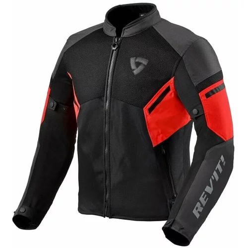 Rev'it! Jacket GT-R Air 3 Black/Neon Red M Tekstilna jakna