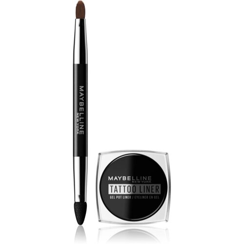 Maybelline Tattoo Liner dugotrajni gel eyeliner s kistom nijansa 950 Blackest Black 3 g Slike