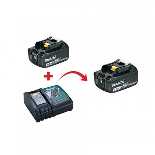 Makita BL1830B 2 x 3Ah + DC18RC punjac 18 V akumulatorski set 7 Cene