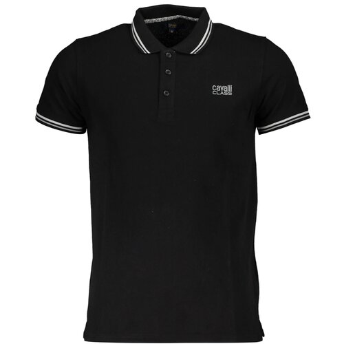 Cavalli Class POLO SHORT SLEEVE MAN BLACK Cene