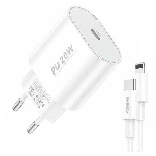 Foneng Hitri polnilec 1x USB PD 3.0 EU39 + USB C na Lightning, (20628105) Cene