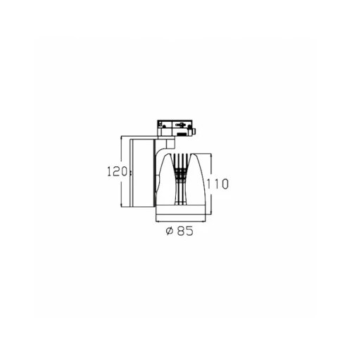  led ref &amp;scaron;inski 337201-1 20W 4000K beli trofazni Slike