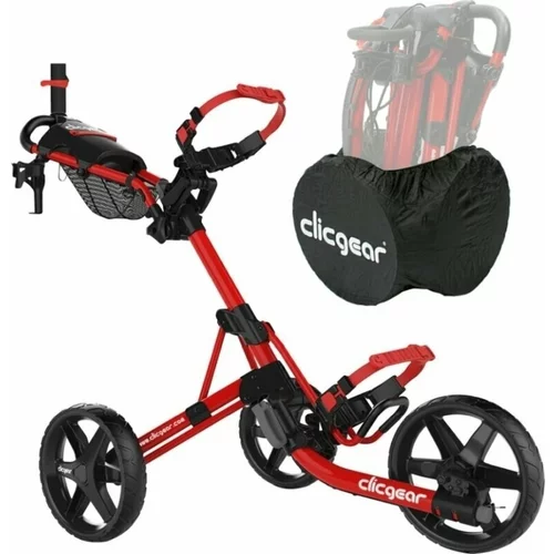 Clicgear Model 4.0 SET Matt Red Ručna kolica za golf