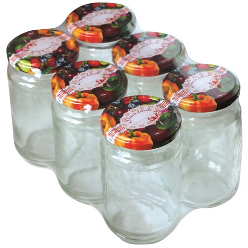Komplet kozarcev s pokrovom (370 ml, 6 kosov) Cene