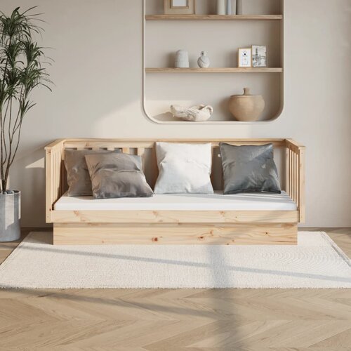 The Living Store Dnevna postelja 75x190 cm trdna borovina - Dnevna Postelja, (21508528) Slike