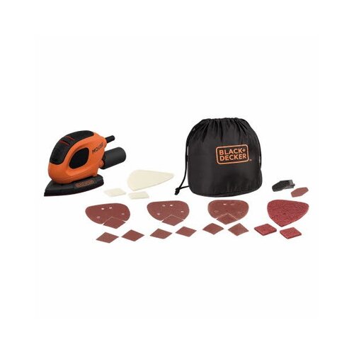 Black &amp;amp; Decker vibracijski brus Mouse 55 W+15 X BEW230BC Slike