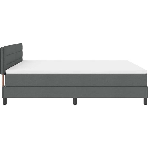  Krevet s opruga kutije Tamno siva 180 x 200 cm tkanina Slike
