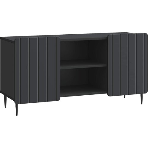 TV ormar Crna 102 x 34,5 x 52 cm Konstruirano drvo Cene