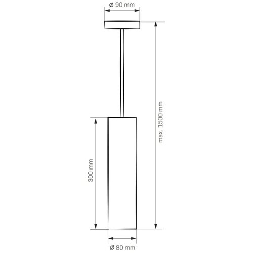  Luster LATI 1xGU10/8W/230V crna Slike
