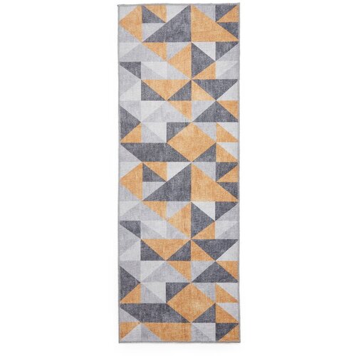 Think Rugs Oker žuta/siva periva staza 76x230 cm Coral Yellow&amp;amp;Grey &amp;ndash; Slike