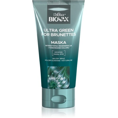 BIOVAX Glamour Ultra Green For Brunettes hranilna maska za rjave lase 150 ml Cene