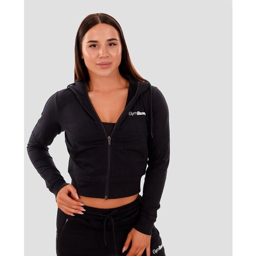 GymBeam Ženska dukserica TRN Zip-Up Black Slike