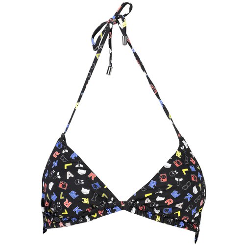 KARL LAGERFELD BEACHWEAR SWIMSUIT TOP WOMEN BLACK Slike