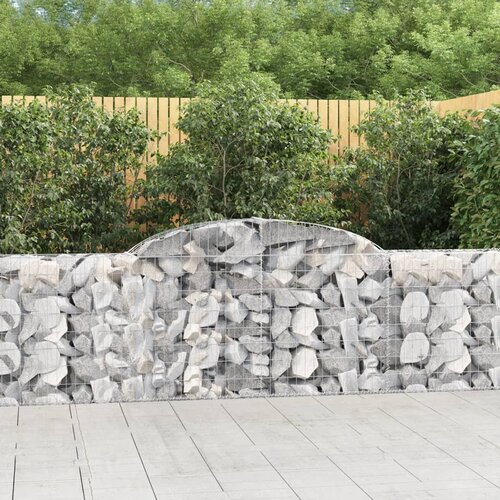vidaXL obokane gabion košare 8 kosov 300x30x80/100 cm cinkano železo Cene