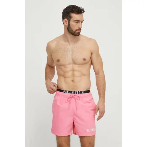Calvin Klein Kratke hlače za kupanje boja: ružičasta