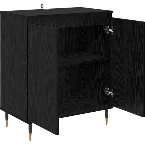  Kreveta Crni hrast 60 x 35 x 70 cm Konstruirano drvo Slike