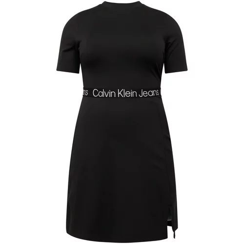 Calvin Klein Jeans Obleka 'MILANO' črna / bela