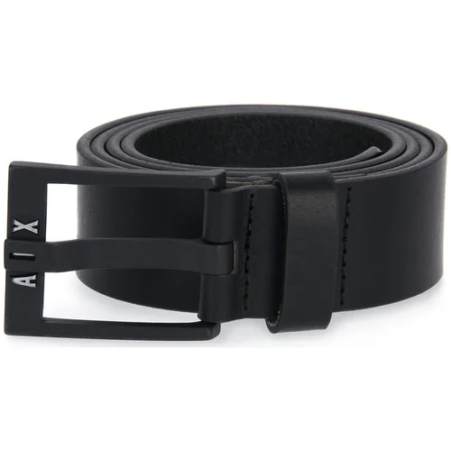 EAX ARMANI 20 TONGUE BELT Crna