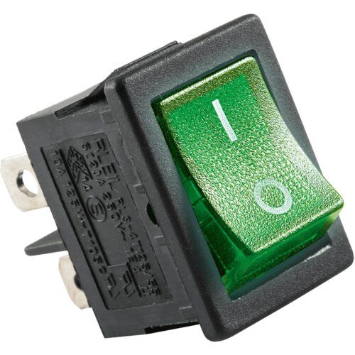 Home Prekidač, 250 V~, 5 A, 21 &amp;times; 15 mm, 2 položaja, STV 06, Zeleni Slike