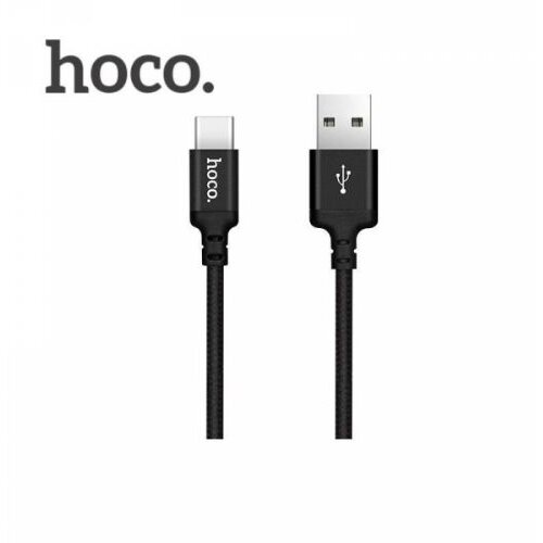 Hoco podatkovni kabel Type C na USB 1m 3A črn pleten Slike