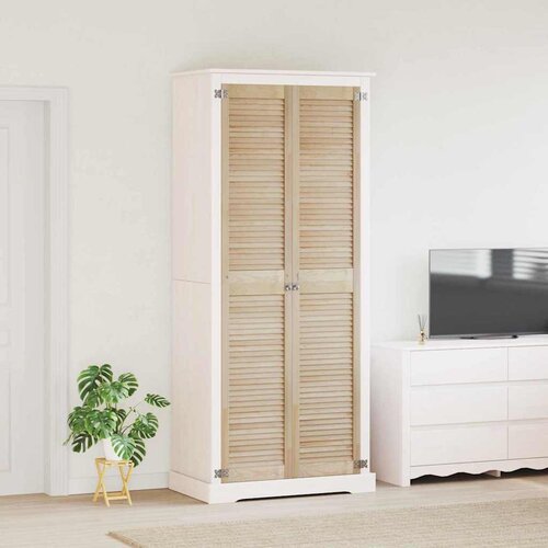 vidaXL Vrata omare 2 pcs Naravna 140.5 x 2.1 x 49.5 cm Trdna borovina Cene