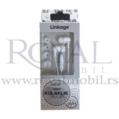  linkage slu&amp;scaron;alice &amp;quot;kulaklik&amp;quot; LKL-04 3.5mm bela Slike