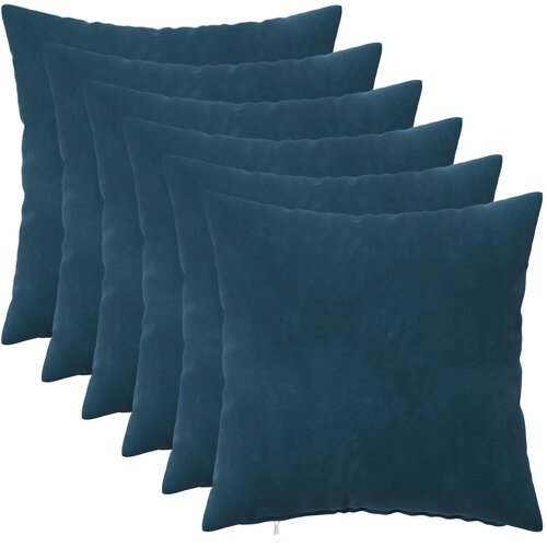  Presvlaka za jastuk 6 pcs HEERLEN Plava 45 x 45 cm Baršun Cene