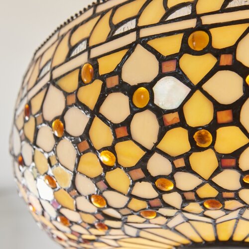 Endon 111882 - Viseći luster na lancu Tiffany MILLE FEUX, 3xE27/10W/230V, prečnik 45 cm Slike