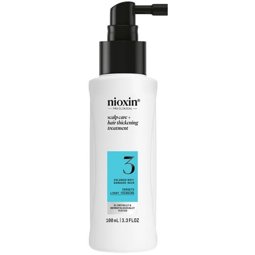 Nioxin Professionals System 3 - Serum za zgu&amp;scaron;njavanje - Obojana i o&amp;scaron;tećena kosa s blagim proređivanjem 100 ml Slike