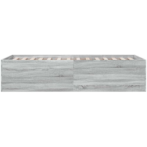  Okvir kreveta za pod Siva Sonoma 80 x 200 cm Konstruirano drvo Slike