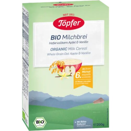 BIO mlečna kaša - polnozrnati oves, jabolko in vanilija - 200 g Cene