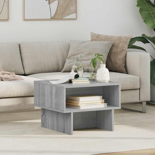  Kava Stol Siva Sonoma 48 x 46 x 35 cm Konstruirano drvo Cene