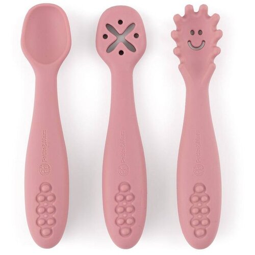  PETITE&MARS Silikonske žlice za trening od 3 kom 6 m+ Take&Match, Dusty Rose Cijene